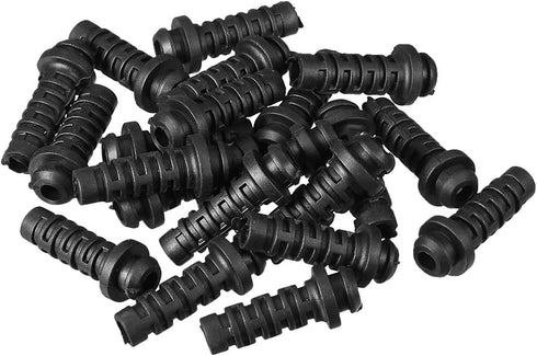 uxcell 20pcs 4mm Inner Dia PVC Strain Relief Cord Boot Protector Power Tool Hose Black...