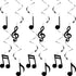 Zonon 25 Pieces Musical Note Hanging Swirl Music Foil Whirl Theme Party Decoration Cutout Spiral for Wedding Baby Shower Birthday Party Supplies (...