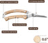 Wooden Garden Pruning Shears, Gardening Scissors Hand Tools, Classic Manual Hand Pruner Wood Clippers for Flower and Plant Trimming, Foldable Stai...