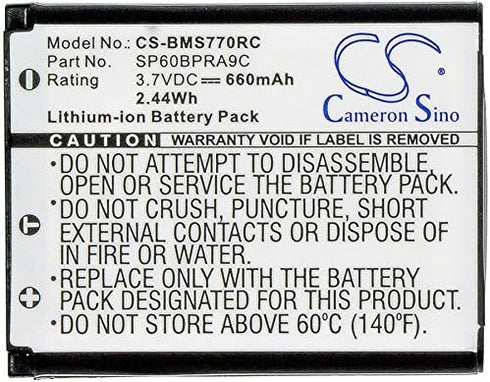 Battery Replacement for Sony Bluetooth Laser Mouse VGP-BMS77, fit for 4-268-590-02 SP60 SP60BPRA9C...