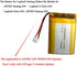 AOLIKES 1100mAh 3.7V Rechargeable Lipo Battery Replacement for Logitech G Astro A30, Astro Gaming A50, Astro Gaming A20 Wireless Headset...