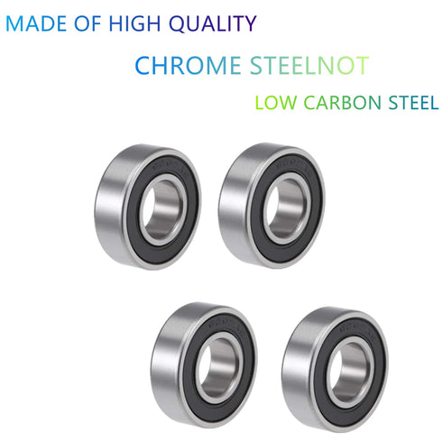 Front and Rear Wheel Bearing Set fit Coleman Powersports CT200U, CT200U-EX Trail 200 Mini Bike, Baja MB165 MB200 Mini Bikes Part# GB276-89/6202Z (...
