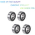 Front and Rear Wheel Bearing Set fit Coleman Powersports CT200U, CT200U-EX Trail 200 Mini Bike, Baja MB165 MB200 Mini Bikes Part# GB276-89/6202Z (...