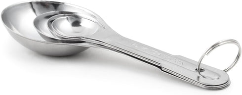 Fox Run 4-Piece Stainless Steel Scoops Measuring, 0.75 x 1.75 x 5.25 inches, Metallic...