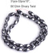 GEM-Inside 8X12mm Olivary Twist Ggemstone Black Hematite Non-Magnetic Beads for Jewelry Making 15"...