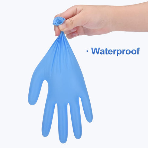 Schneider Blue Vinyl Synthetic Exam Gloves, Medium, Box of 50, 4-mil, Powder-Free, Latex-Free, Non-Sterile, Disposable Gloves...
