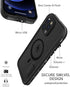 Diverbox Design for iPhone 12 Pro Max Waterproof Case with Kickstand, Durable Shockproof Phone Case Cover with Built in Screen Protector for iPhon...