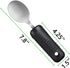 YPC Adaptive Utensils,Easy Grip Silverware,Built-Up Fork,Spoon and Rocker Knife for Adults,Elderly,Arthritis,Tremors and Parkinsons,3 Piece Set...