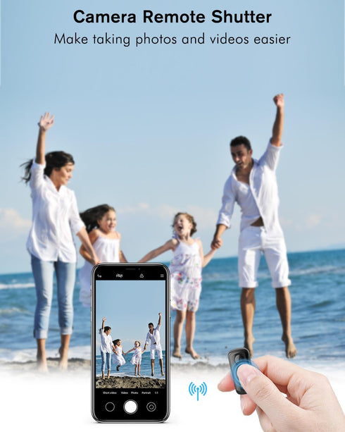 Remote Scrolling Ring for TikTok, Bluetooth Page Turner for iPad iPhone, Scroller Remote for TIK Tok, Camera Shutter Remote Control for iOS, Andro...