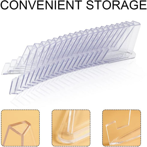 30 Pieces 2.12 Inches Mini Card Stand, Card Display Stand, Trading Card Stand, Challenge Coin Display Stand, Coin Holder for Displaying Coin, Meda...
