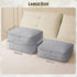 Ultra Space Saving Self Compression Organizer,New Duvet Storage Bag,Can be used to organize quilts, clothes and blankets(Grey)...