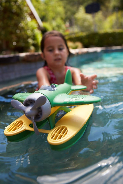 Green Toys Seaplane in Green Color - BPA Free, Phthalate Free Floatplane for Improving Pincers Grip. Toys and Games ,9 x 9.5 x 6 inches...