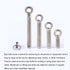 MroMax Swing Lifting Bolt 5Pcs M6 x 40mm Machinery Shoulder Swing Lifting Eye Bolt,304 Stainless Steel Metric Thread Lifting Eye Bolt for Home Ren...