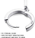 SIMPLGIRL 925 Sterling Silver Cross Earrings- Dainty Light Weight Huggie Hoop Cross Earrings for Women Men...