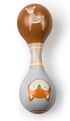 Mary Meyer Leika Wooden Toys Baby Rattle, 5.5-Inches, Fox & Fawn...