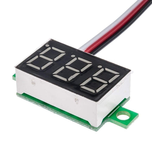 HiLetgo 5pcs Voltage Meter 3 Wire 0.36" DC 0~30V Digital Voltmeter Gauge Tester Red LED Display Panel Mount Car Motorcycle Battery Monitor Led Vol...