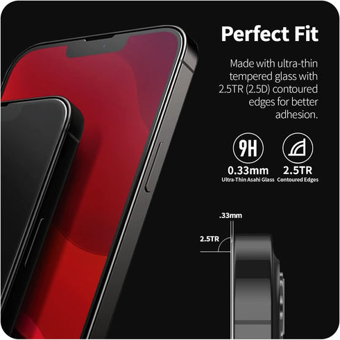 PATCHWORKS ITG Pro Plus Designed for iPhone 14 Pro (6.1 inch) (2022) Crystal Clear Screen Protector Case Friendly Tempered Asahi Glass from Japan ...
