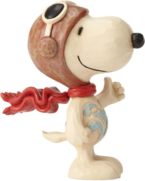 Enesco Jim Shore Peanuts Snoopy Flying Ace Miniature Figurine, 3 Inch, Multicolor...