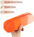 Pencil Holder Case, Gradient Color Silicone Waterproof Pencil Pouch, Portable Silicone Pencil Bag Aesthetic Zipper Pencil Pouch for School Supplie...