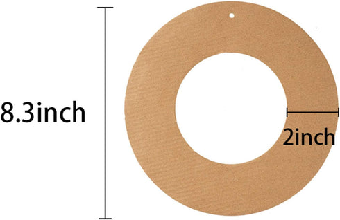 20 Pieces Hanging Wreaths Paper Round Christmas Ornaments with 20 Strings Ropes for Wedding DIY Craft Festival Halloween Decoration...