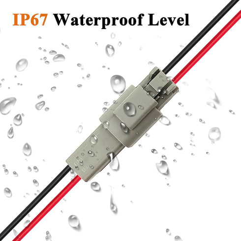 HYAT 14 AWG 2 Pin DT Connector Waterproof Automotive Electrical Connector, Male and Female Way Auto Electrical Wire Connectors Harness for Car Tru...