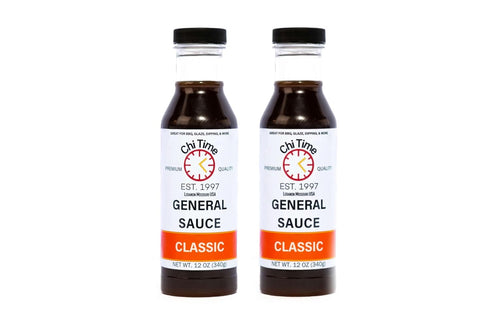 Chi Time's General Tso Sauce - Condiment for Wings, Chicken, Beef, Pork, Seafood, Rice or Noodles, and More. Perfect for Stir Fry, 12 Ounces, 2 Pa...