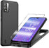 for Nokia C210 Case with Tempered Glass Screen Protector Slim Full-Body Silicone Bumpers Anti-Scratch Shockproof Protective Phone Case Cover for N...