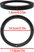 6.5 Inch Car Universal Fit ABS Speaker Spacers Car Stereo Speaker Spacer Adaptors for Cars, Boats, Trucks, RV, etc. -1 Pair...