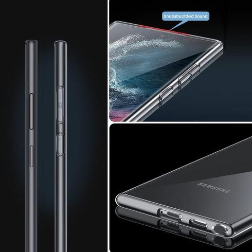 X-level Samsung Galaxy S22 Ultra Case Clear Ultra-Thin Slim Fit Soft TPU S22 Ultra Mobile Phone Cover Anti-Slip Grip Phone Case for Galaxy S22 Ult...