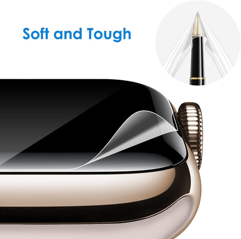 JETech Screen Protector Compatible with Apple Watch SE (2022/2020) /Series 6 5 4 40mm, TPU HD Clear Full Coverage Film, 3-Pack...