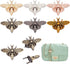 PH PandaHall 6 Sets, 6 Colors 3D Bee Shape Bag Turn Buckles Alloy Purse Lock Purse Clasp Closure Lock Clutch Closure for DIY Leathercraft Shoulder...