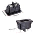 uxcell C8 Panel Mount Plug Adapter, 250V AC 2.5A 2 Pins IEC Inlet Module Plug Power Connector Socket Straight 5pcs...