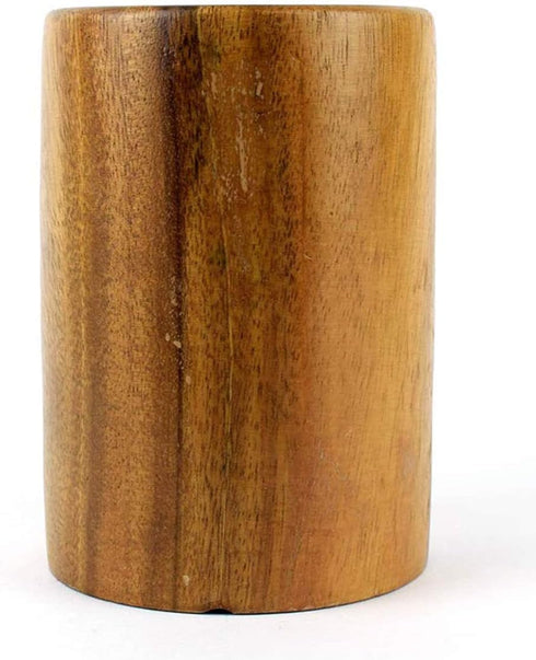 Wooden Kitchen Countertop Tool Utensil Holder Crock for Spoons Spatula Straw Cutlery Accessories Utinsels Storage, 4" x 6"...