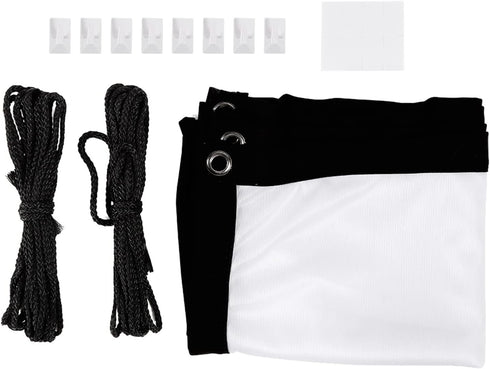 Projector Screen 40 Inches 16:9 Thicken Portable Non Crease Soft White Polyester Projector Curtain Projection Screen(40 inches)...