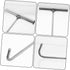 T-Hook Water Meter Key Hand to Mind Manhole Cover Drain Cover Lifting Tool, T Nut Hook Tool Heavy Duty Ceiling Hooks Heavy-Duty Hook Stainless Ste...