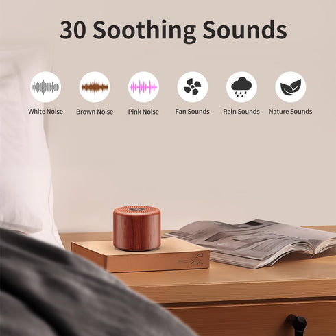 Portable Sound Machine White Noise Machine with 30 Soothing Sounds Travel Sleep Brown Noise Machine for Adults Kids Baby Rechargeable Loud Speaker...