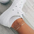 Edary Gypsy Beach Anklet Sequins Layered Gold Anklet Bracelet for Women and Teen Girls...