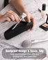 FERYES Makeup Brush Holder, Magnetic Closure Silicon Portable Cosmetic Face Brushes Holder, Soft and Sleek Makeup Tools Organizer for Travel- Blac...