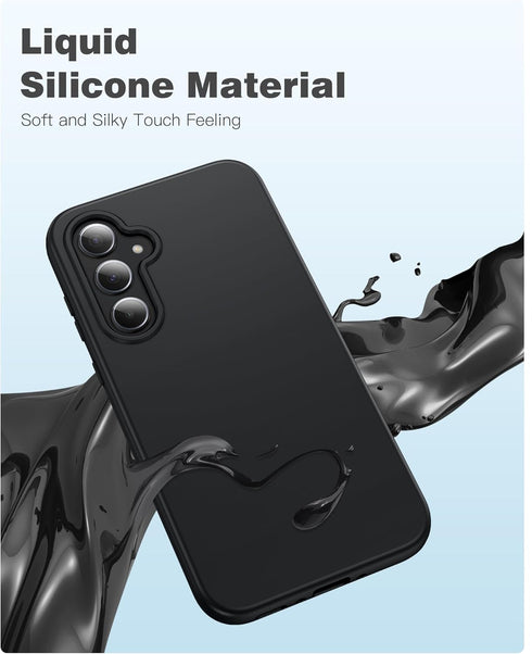 FNTCASE for Samsung Galaxy A35-5G Case: Phone Case with Built-in Screen Protector Protective Silicone Cell Phone Cover Rugged Shockproof Full Prot...