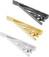 Mens Tie Bar Clip 2.1 Inch, Silver-tone, Black, Gray...
