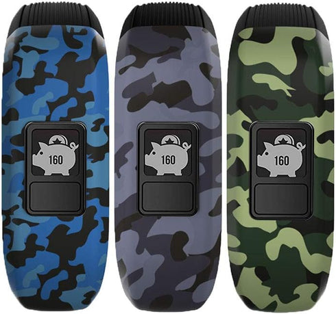 Replacement Bands Compatible with Garmin Vivofit jr/jr 2/3, Silicon Stretchy Watch Bands for Kids Boys Girls Small Large(No Tracker)-Small,3 Pack:...