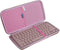 Hard Travel Case for Logitech MX Keys Mini Minimalist Wireless Illuminated Keyboard (Pink)...