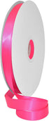 Morex Ribbon 08716/00-616 Double Face Satin Ribbon 5/8" X 100 YD Neon Hot Pink Ribbon for Gift Wrapping, Birthday Gift Cards, Satin Dress for Wome...