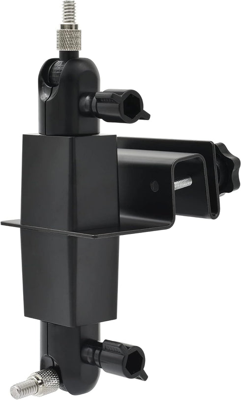 Holicfun 2-in-1 Security Camera and Solar Panel Gutter Mount for Ring, Eufy, Arlo, Wyze Solar Panels and Cams - Black...