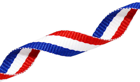 Morex Ribbon 93602/25-914 Striped Grosgrain Ribbon 3/8"X 25 YD Patriotic Ribbon for Gift Wrapping, Red/White/Blue, 4th of July Decorations, Americ...