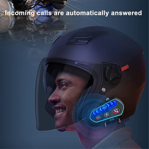 Motorcycle Helmet Bluetooth Headset,Geva BT V5.0 Bluetooth for Helmet,160 Hrs Riding Bluetooth Speaker Helmet, A10 Motorbike Helmet Communication ...