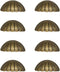 8 Pieces Antique Shell-Shaped Design Bronze Metal Drawer Handles - Vintage Kitchen Cabinets Metal Cabinet Furniture Wardrobe Door Antique Shell Ha...