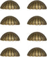 8 Pieces Antique Shell-Shaped Design Bronze Metal Drawer Handles - Vintage Kitchen Cabinets Metal Cabinet Furniture Wardrobe Door Antique Shell Ha...