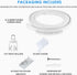 Alloy Plastic Windows and Balcony Curtain Track Soft Curved Track Curved Track Rail Slide Rail Accessories (2 Meters)...
