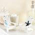 Set of 4 Mini Beach Chair for Bathroom, Nautical Home Decor, Ocean Decorations, & Beach Decor (4 in)...